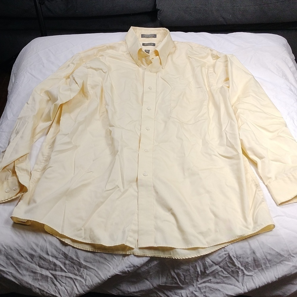 Arrow men's long sleeved button down shirt (17 1/2) (34/35)XL